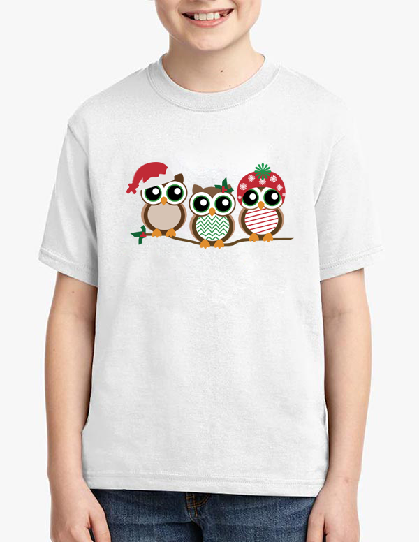Christmas-Owls-LED-T-shirt