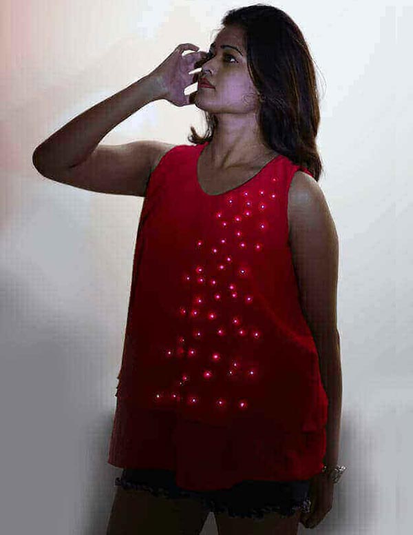 Red-Layered-Dress-with-LEDs