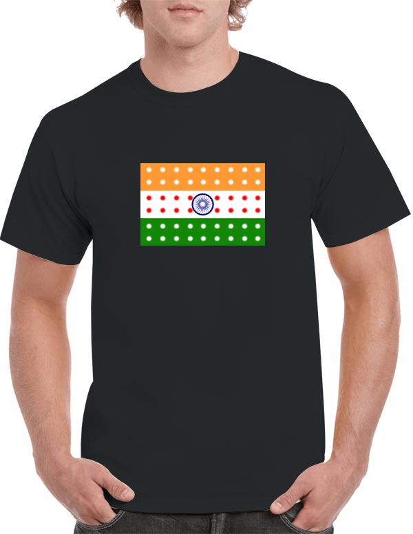 India-Flag-LED-T-Shirt